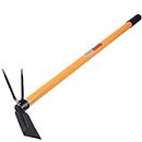FALCON FGWH-100 Garden Hoe Two-in-One Weeder Tool Hard Soil Loosener Comfort Grip Handle Gardening Plant Tools for Home Gardening Farm Lands (760mm)