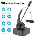 Call Center Headset with Microphone Wireless Headphone for PC Computer Office