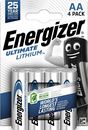 Energizer AA Batterien, ultimatives Lithium, 4er-Pack Akkupack