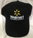 Gorra de algodón bordada negra Walmart Associate ajustable TOTALMENTE NUEVA