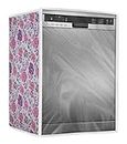 Amazon Brand - Umi. Dishwasher Cover Suitable for All Brands, IFB, Bosch,Siemens,LG, Samsung, Voltas,Godrej, Whirlpool of 12, 13, 14, and 15 Place Setting (63cms X 63cms X 81cms, White & Pink Flower)