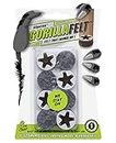 GorillaFelt CB257 Chair Leg Floor Protectors (8 Pack) Tap On Felt Furniture Pads Guaranteed to Stay On, 1 Inch Round Glides