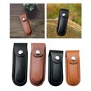 Leather Foldable Knives Hunting Holster Hiking Hunting Use Easily Attach On Belt