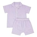 Haus and Kinder Baby Girl Night Suite - Pack of 1 | Baby Girl Night Suit 9-12 Month | Baby Girl Night Suit Winter | Baby Girl Night Suit | Night Suite for Baby Girl Lilac