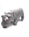 Onwomania Soft toy stuffed animal hippopotamus gray large hippo 22 cm