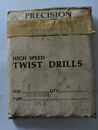 New- Vintage. Precision Twist Drill bits, LTR. "C" Package of 12. Type D