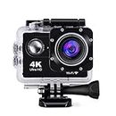 Metronaut Action Camera 1080P Optical 12MP Sports Camera Full HD 2.0 Inch Action Cam 30m/98ft Underwater Waterproof Camera with Mounting Accessories (4K Action Camera) Black