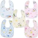 First Trend Waterproof Super Soft Cottonbibs for Baby Multicolor Pack of 5
