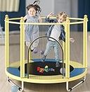 RUDRAMS 55 inch/4.5 feet U Leg Multi-Color Trampoline for Kids Indoor ||Kids Jumping Trampoline || Trampoline for Kids Indoor Small || Trampolines for Kids (Yellow)