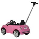Best Ride On Cars 2-in-1 Fiat 500 Model Baby Toddler Toy Push Car Stroller Plastic in Pink | 12 H x 19 W in | Wayfair Fiat 500 push car Pink