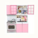 Gift Mini Kids Kitchen Pretend Play Cooking Set Cabinet Stove Girls Toy Gift %`