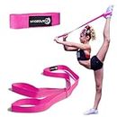 Myosource Kinetic Bands Cheerleading Flexibility Stunt Strap - Improve Stretching Stunts for Cheer Dance Gymnastics Physical Therapy – Stocking Stuffers Present for Kids Girls Adults - (Pink)