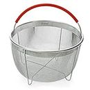 Original Salbree Steamer Basket for 8 quart Instant Pot Accessories, Stainless Steel Strainer and Insert fits IP Insta Pot, Instapot 8 qt, Other Pressure Cookers & Pots, with Handle [3qt 6qt avail]
