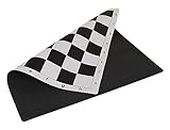 Standard Vinyl Roll Up Chess Boards - Professional Club & Tournament Chess Boards (2.25" Square, Black Rubber)