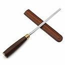 Linden & Sons LINDEN & SONS Honing Steel - 8 inch Sharpening Steel - Handmade in Brazil - Professional Honing Rod for knives with Sheath Wood