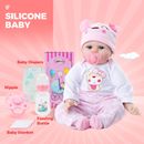 22" Realistic Reborn Baby Dolls Lifelike Handmade Newborn Silicone Kids Gift AU