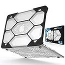 iBenzer Hexpact 2.0 Dual Layer Design Full-Body Rugged Protective Case for MacBook Air 13 A1369/A1466 Clear (LC-HPE-A13CL)