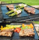 BBQ Grill Mats Set of 6 Outdoor Cooking Baking Non Stick Reusable Grilling Mat