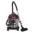 AGARO Ace Wet & Dry Vacuum Cleaner, 1600 Watts, 21.5 kPa Suction Power, 21 litres Tank Capacity, for Home Use, Blower Function, Washable 3L Dust Bag, Stainless Steel Body (Black/Red/Steel)