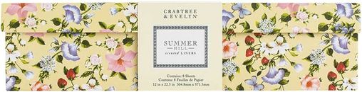 Crabtree & Evelyn  Summer Hill Drawer Liners 12 in x 22.5 in 8 Sheets