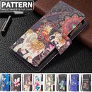 For Samsung S24 S23 S22 S21 S20 Ultra Case Pattern Leather Wallet Zipper Cover