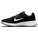 NIKE Men's Nike Revolution 6 Nn Sneaker, Black White Iron Grey, 9 UK