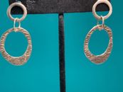  Silpada Sterlingsilber dreifach ineinandergreifende Ringe hängende Ohrringe (E10) 🙂