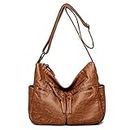 SUICRA Bolsos Bandolera Para Mujer Soft Leather Shoulder Crossbody Bags for Women 2021 New Luxury Handbags Women Bags Designer Messenger Bag Purses and Handbags (Color : Grijs)