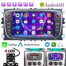 7" For Ford Focus C/S-MAX Mondeo Car Stereo Radio Carplay GPS WIFI BT Android 11