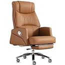 VOSMII Silla de Oficina Leather Armchair, Desk, Office Chair, Boss Executive Rotary Office Chair