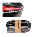Car Front Bumper Lip Splitter, 2.5m/8.2ft Front Lip Spoiler, Self-Adhesive Waterproof Auto Side Skirt Protector Strip, Universal Exterior Soft Rubber Decoration Accessories for Cars (Black)