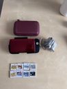 Nintendo 3DS Flame Red Handheld System with Games, Charger and Carrying Case
