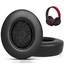 Anei Replacement Ear Pads for Beats Solo 3 & Solo 2 Wireless On Ear Headphones, EarPads with Soft Protein PU Leather | Memory Foam(1 Pair-Black)