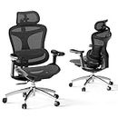 SIHOO Doro C300 Ergonomic Office Chair with Ultra Soft 3D Armrests, Dynamic Lumbar Support for Home Office Chair, Adjustable Backrest Desk Chair (Black)