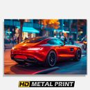 Mercedes AMG GT Wall Art Metal Print, Automotive Decor Car Enthusiast Gift