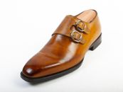 Di Bianco Scarpe Brown Monk Strap Shoes 27001