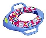 BabyGo Cushioned Potty Seat, Toilet Seat with Handle for kids (Blue)