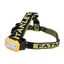 Stanley FMHT81509-0 200LM FATMAX Motion Sensor LED Head Lamp with Beam Distance of 75m to 225m with 3XAAA Battery, 6 Months Warranty, Yellow & Black