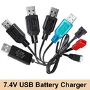 7.4v USB Charger SM-4P / SM-3P / XH-3P Interface Li-ion battery USB Charge Cable