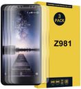 3 Pack Premium Tempered Glass Screen Protector for ZTE ZMax Pro Z981  ZTE Carry