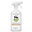 ATTITUDE All Purpose Cleaner, EWG Verified Multi-Surface Products, Vegan, Naturally Derived Multipurpose Cleaning Spray, Citrus Zest, 800 mL