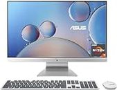 ASUS AiO F3700WYAK-WA020W Ordinateur de Bureau Tout-en-Un avec LCD 27" FHD Anti-Glare, AMD Ryzen 7 5825U, RAM 16 Go DDR4, 512 Go SSD PCIE, Windows 11 Home Blanc