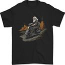 Old School Scooter Rider Moped Mann Herren T-Shirt 100 % Baumwolle