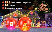 24" PVC Ball for Christmas Party Holiday Garden Yard Indoor Outdoor Decoration
