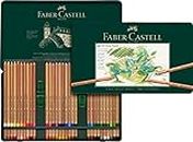 Faber-Castell 112160 - Estuche de metal con 60 ecolápices Pitt pastel, multicolor