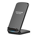 NANAMI Upgraded 15W Fast Wireless Charger, Wireless Charging Stand Compatible iPhone 15/14 Pro Max/13/12/11/SE 2/XR/XS Max/X/8, Qi Charger for Samsung Galaxy S23/S22/S21/S20 fe/S10/S9,Note 20,Pixel 6