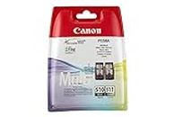 Canon PG-510/CL-511 VALUE Pack de 2 cartouches (Noir Couleur) Certifié Canon (Plastique Obsolète 2018)