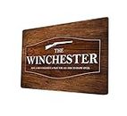 L'Effet de bois de Winchester Citation de film A4 plaque en métal plaque murale