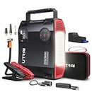 UTRAI Jump Starter Power Pack with Air Compressor, 6000A 150PSI 27000mAh 5-in-1 Emergency Car Battery Booster Jump Starter (for 12V all Gas/8L Diesel) QC3.0, Car Jump Starter Power Bank