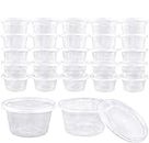 Augshy Slime Containers with Lids 40 Pack Small Plastic Containers with Lids for Slime, Food Storage Containers with Lids（4 oz）